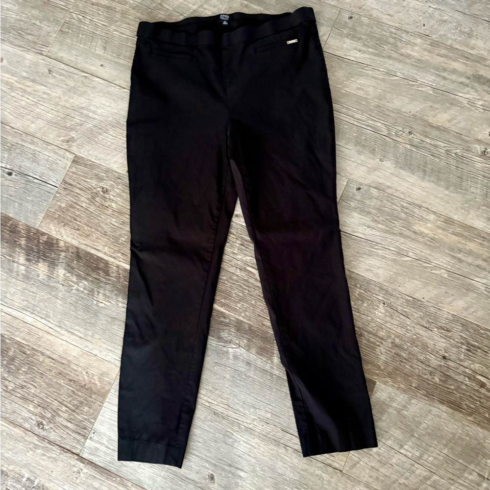 Jones New York Signature Women’s Black Slim Fit Stretch Pants Trousers Size XL